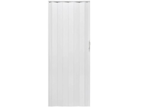 Drzwi harmonijkowe 001P BIAŁY MAT - 80 cm Drzwi harmonijkowe 001P BIAŁY MAT - 80 cm