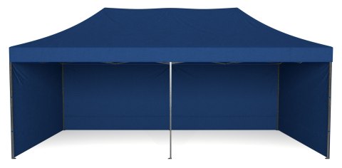 Pawilon handlowy ekspresowy - 3x6 m - niebieski