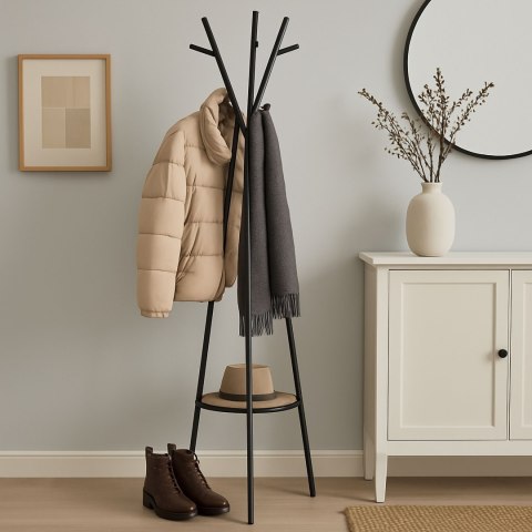 Wieszak stojący czarny PILUR