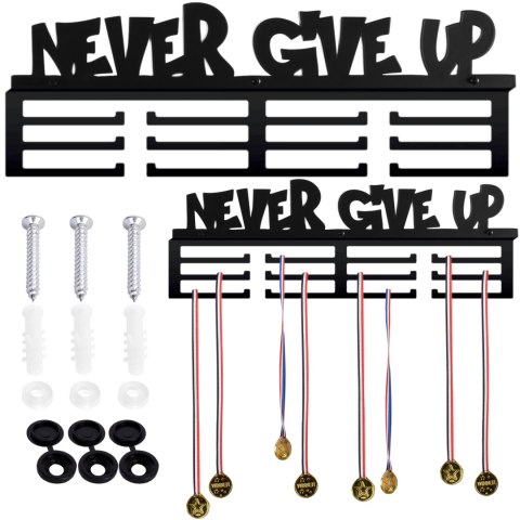 Wieszak na medale NEVER GIVE UP Wieszak na medale NEVER GIVE UP