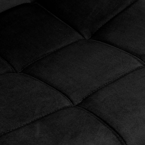 Krzesło welurowe DENVER velvet czarne