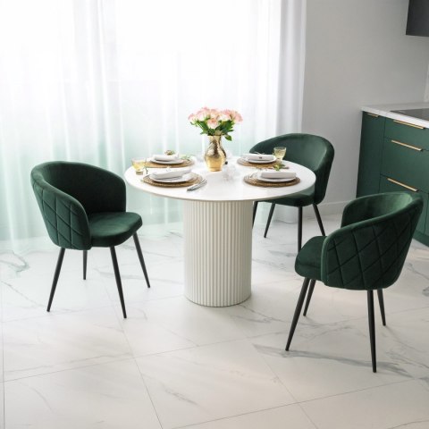 Krzesło HAMPTON VELVET ciemnozielone