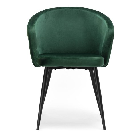 Krzesło HAMPTON VELVET ciemnozielone